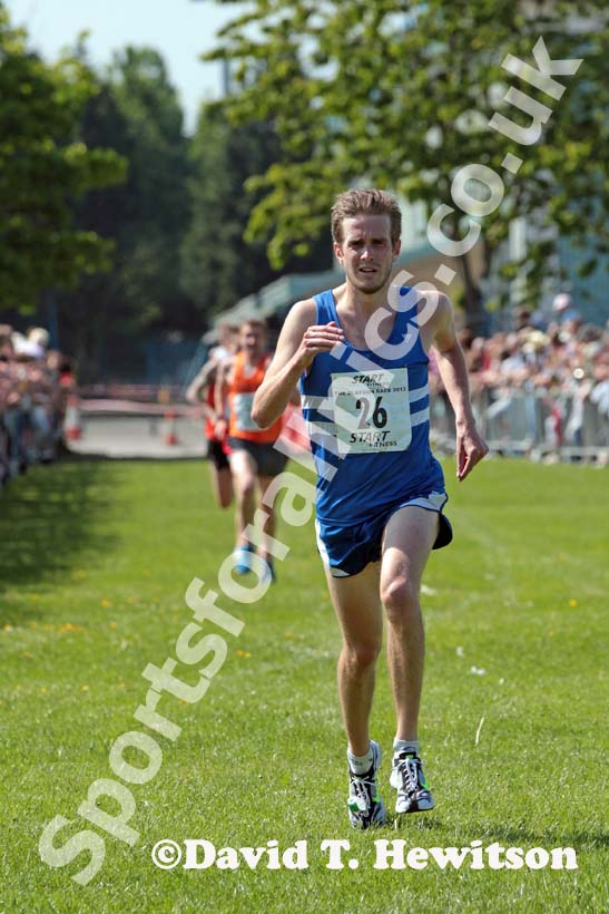 Matt Nicholson (Morpeth) finishing the Blaydon Races, June 9th.